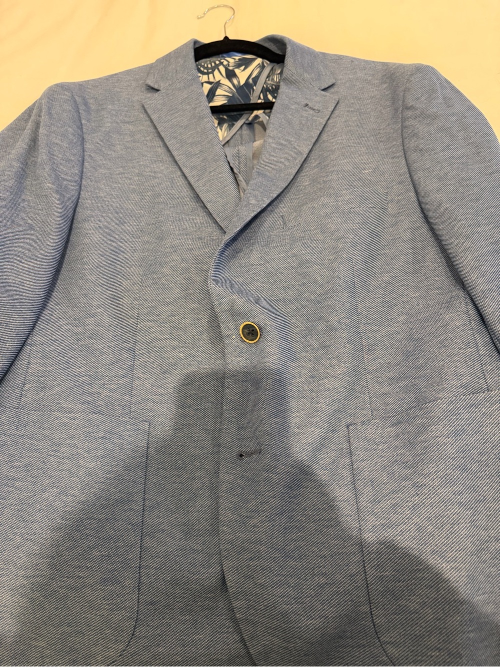 Duchamp London Blue Slim Fit Sport Coat Blazer Men’s 42R Like New